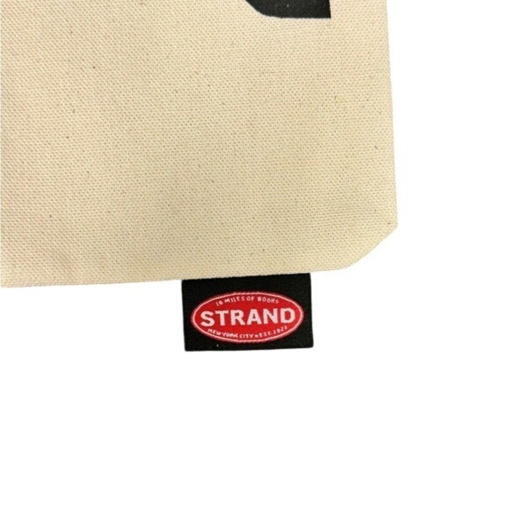 Strand Bookstore RBG Ruth Bader Ginsburg Canvas Zipper Pouch Makeup Bag Cream - Picture 2 of 4